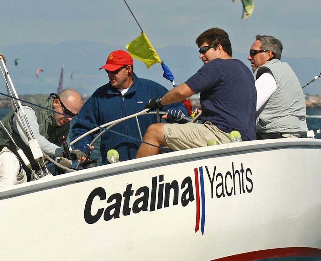 John Gresham (at helm) and his LBYC team finished third in the 2009 Butler Cup.   - Butler Cup photo copyright Rick Roberts  taken at  and featuring the  class