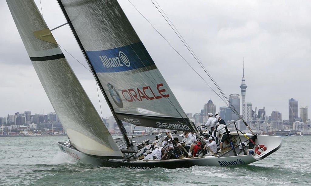 BMW ORACLE Racing scored a useful win on Day 1 of the 2007 Louis Vuitton Cup © BMW Oracle Racing http://bmworacleracing.com