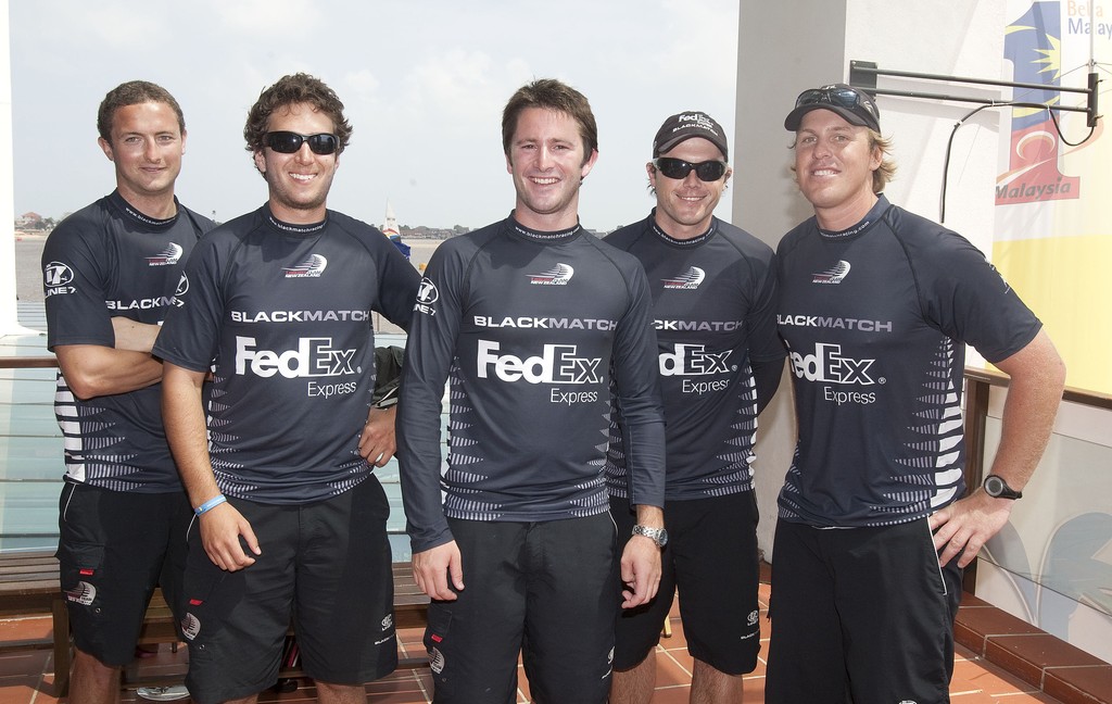 Black Match after winning the world Match racing Title   at the Monsoon Cup 2009. Kuala Terengganu, Malaysia. 5 December 2009. Photo: Brendon O’Hagan/Subzero Images  © Gareth Cooke Subzero Images/Monsoon Cup http://www.monsooncup.com.my