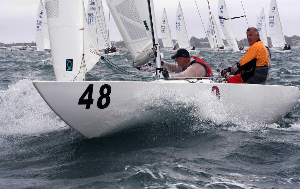 Ian Johnston and crew (Bananas in Pyjamas) - Murphy & Nye 2010 Etchells Australian Championship   
 photo copyright Sail-World.com /AUS http://www.sail-world.com taken at  and featuring the  class