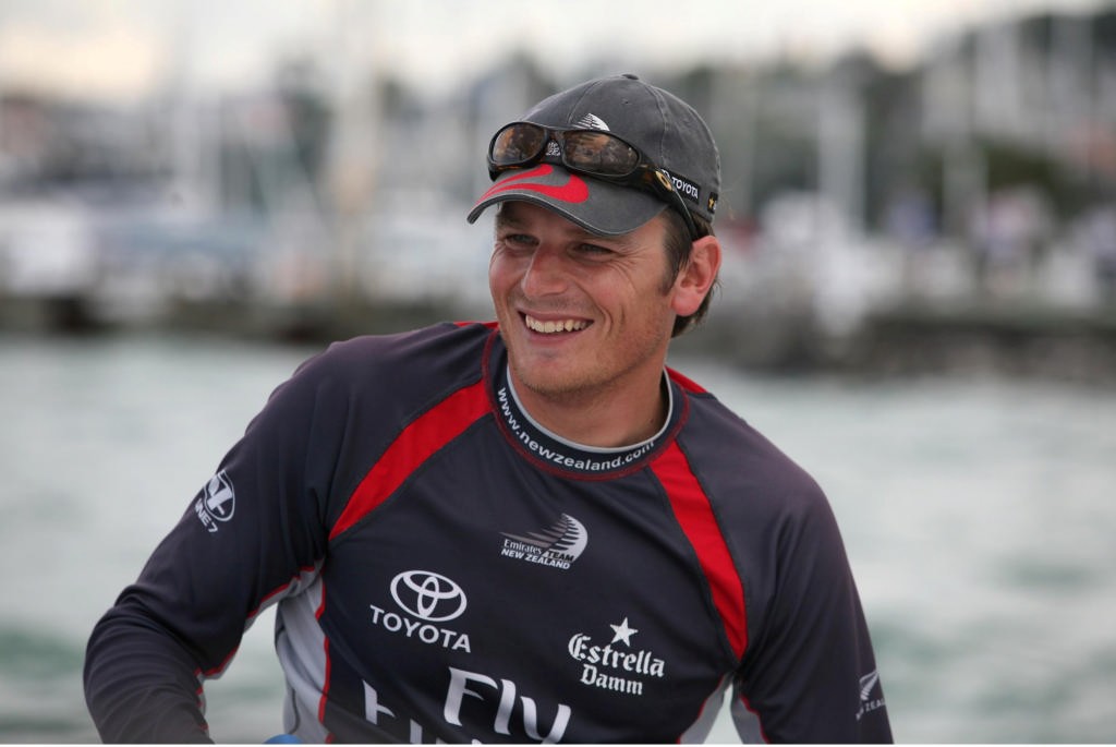 Dean Barker is all smiles after defending the Auckland Matchracing Cup photo copyright Ivor Wilkins/Offshore Images http://www.offshoreimages.com/ taken at  and featuring the  class