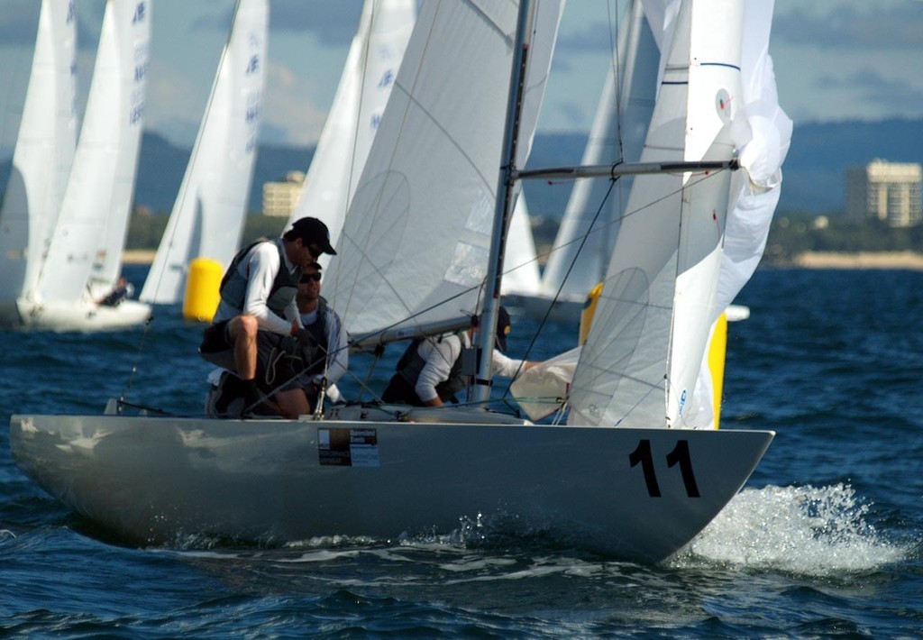 Barry (Damien King)  - Musto Etchells Australian Winter Championship Day 1 photo copyright Peter Duncan http://www.questphoto.net taken at  and featuring the  class