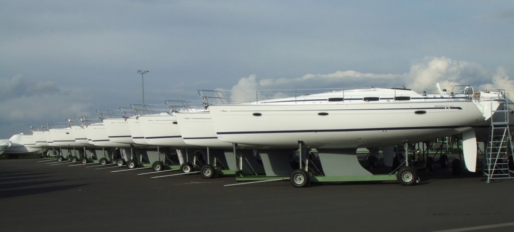 Bavaria Cruisers lined up for shipping photo copyright International Marine Brokers New Zealand www.internationalmarine.co.nz taken at  and featuring the  class