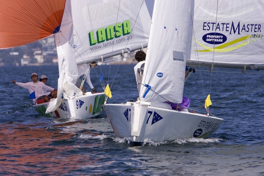 RPAYC’s Nina Curtis David Chapman (RSYS) and Rowan Swanson from the Royal Port Nicholson Yacht Club, NZ<br />
Photo: Andrea Francolini/Bavaria Yachts  ©  Andrea Francolini Photography http://www.afrancolini.com/