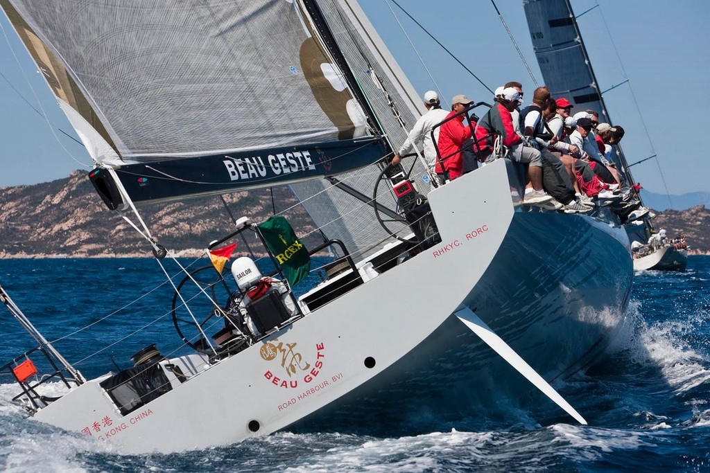 Beau Geste sailing in the Maxi Yacht Rolex Cup. Porto Cervo, 12 September 2009.  ©  Rolex / Carlo Borlenghi http://www.carloborlenghi.net