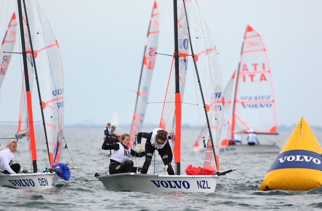 The Berry sisters sailing in the Girls two-handed class Day 2 of the 2007 Volvo ISAF World Youth Championships © onEdition http://www.onEdition.com