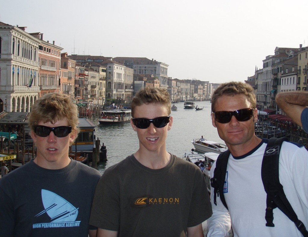 The 470 team in Venice © Burling Media