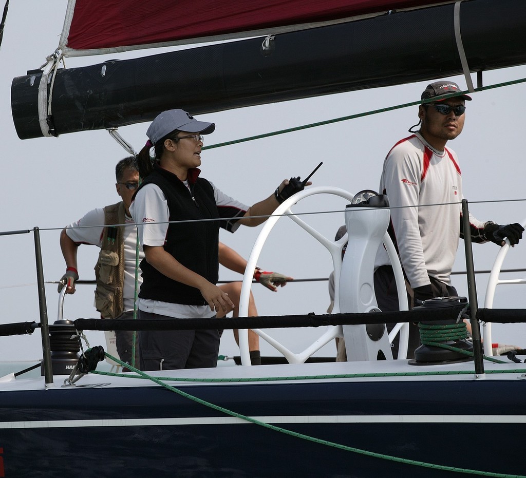 Tiffany Koo calling the shots on Microlab Moonlight Shadow, China Cup International Regatta 2007 © Guy Nowell http://www.guynowell.com