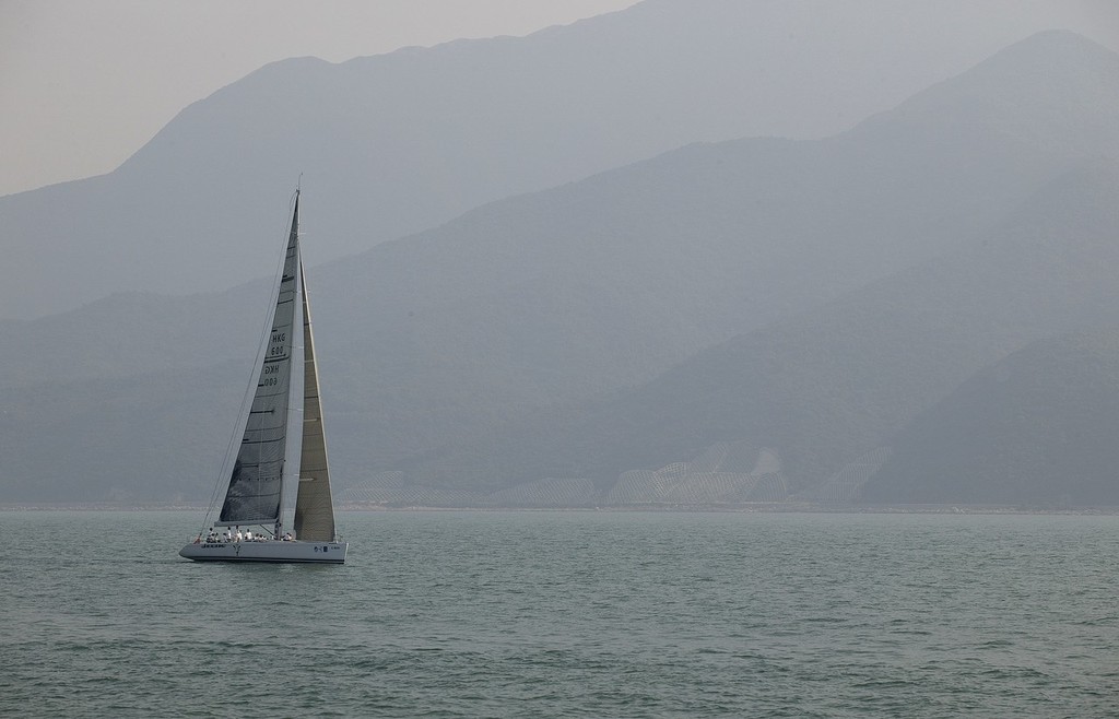 Jelik coasts to the finish line, and Line Honours, China Cup International Regatta 2007 © Guy Nowell http://www.guynowell.com