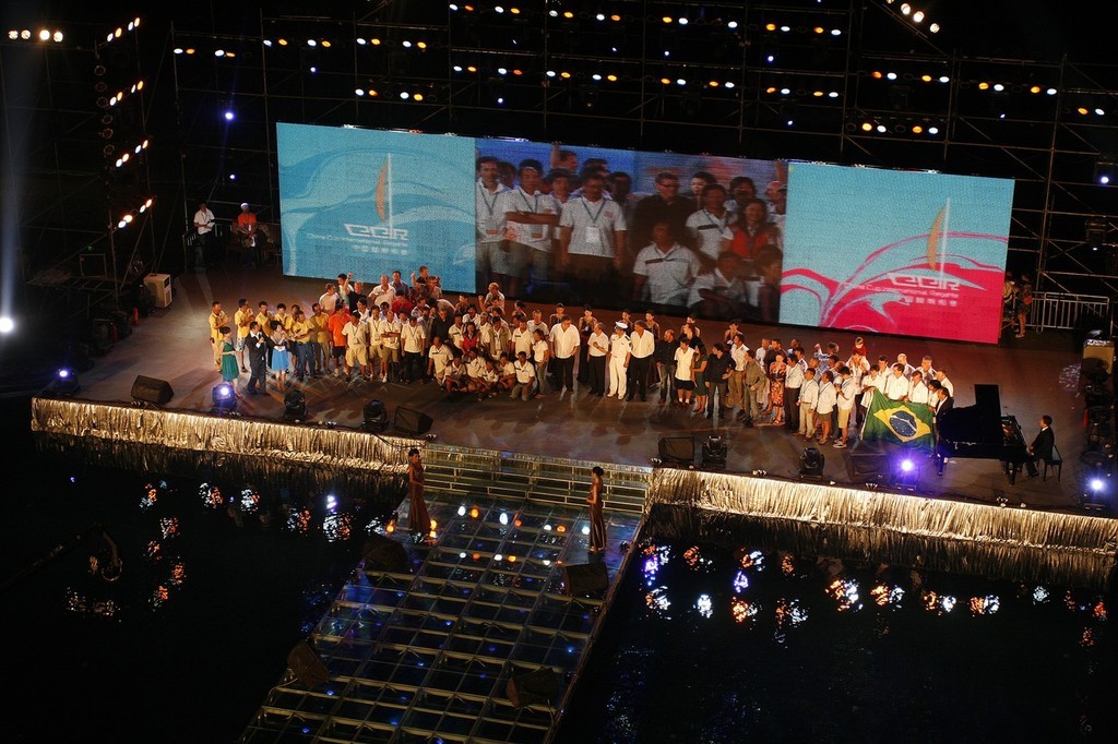 A stage full of winners, Closing Ceremony and prizegiving, China Cup International Regatta 2007 photo copyright Guy Nowell http://www.guynowell.com taken at  and featuring the  class
