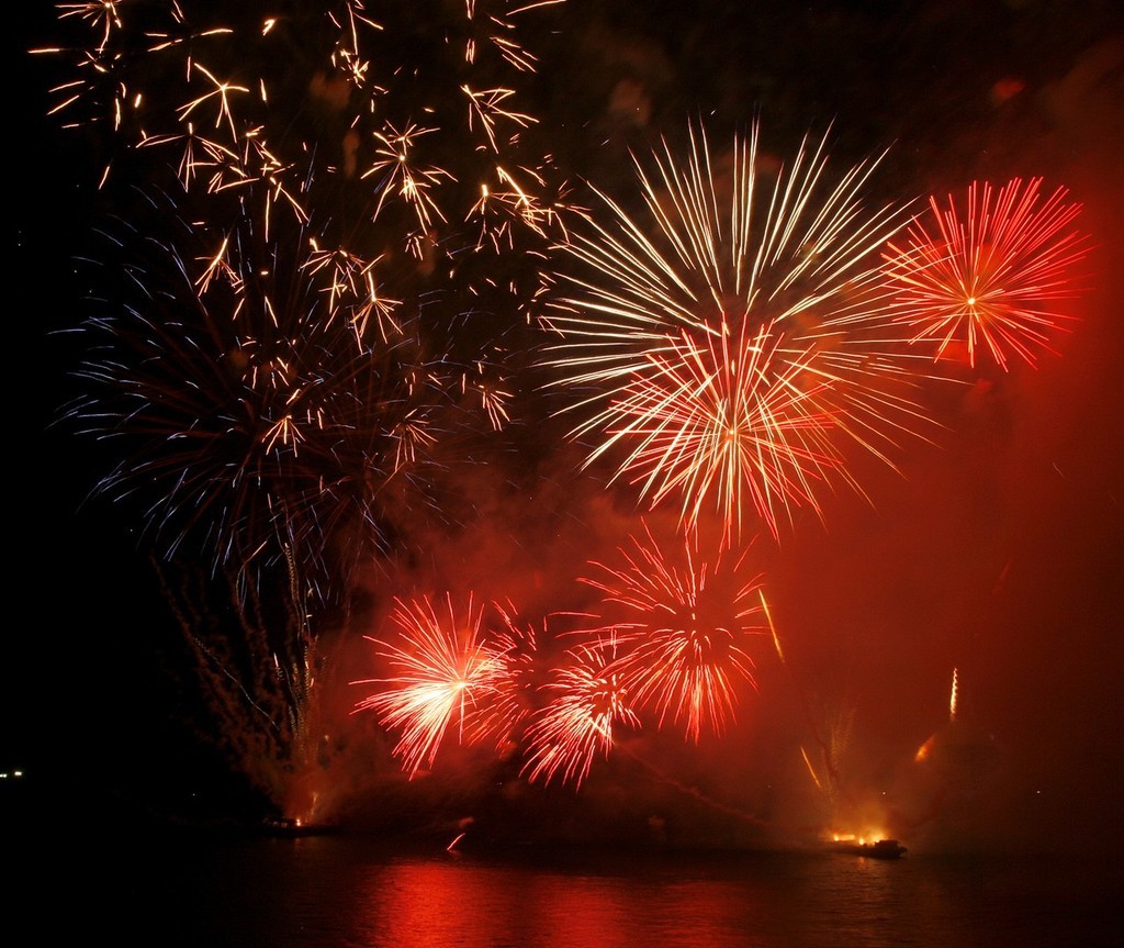 Bringing down the curtain with a bang.  Fireworks at the China Cup International Regatta 2007 © Guy Nowell http://www.guynowell.com