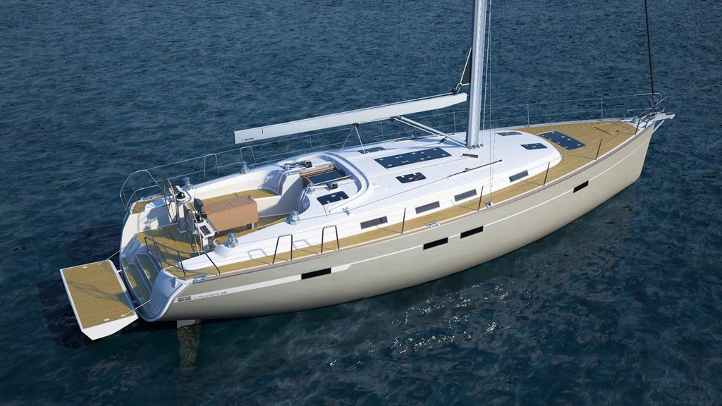 Bavaria CRUISER 45  - Side Rear View (render) photo copyright Bavaria Yachts Australia http://www.bavariasail.com.au taken at  and featuring the  class