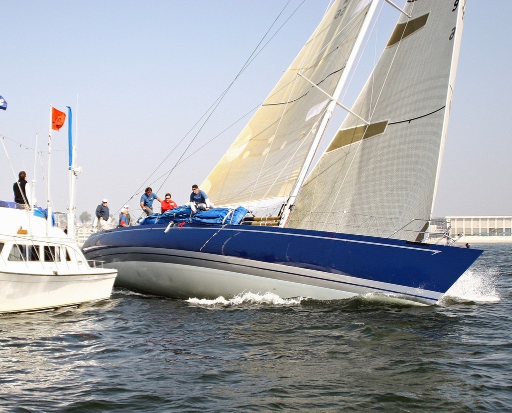 Holua had to retire from Cabo race due to problems with their rudder. - Long Beach to Cabot San Lucas photo copyright Rich Roberts http://www.UnderTheSunPhotos.com taken at  and featuring the  class