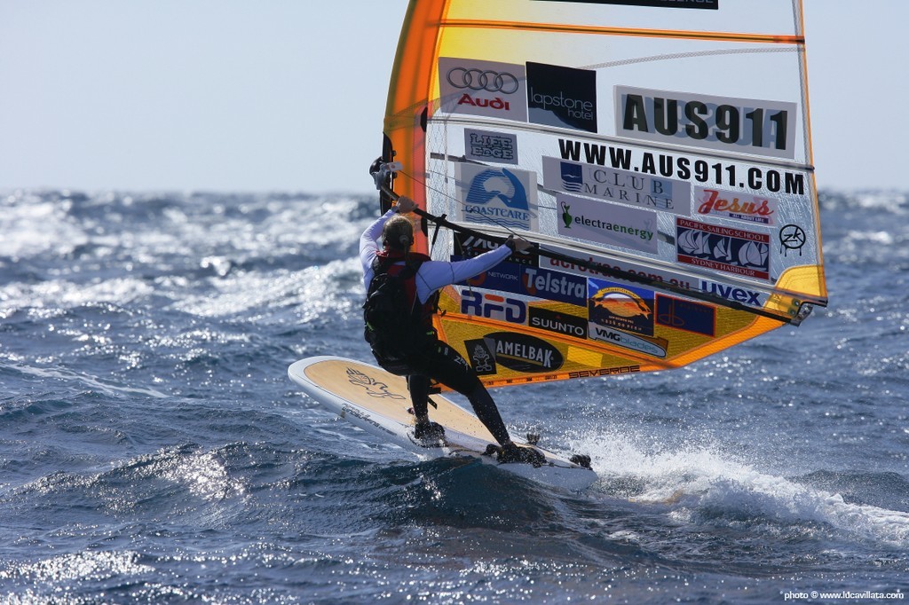 Allison Shreeve windsurfs Bass Strait - Bass Strait Challenge 2009 photo copyright Luca Villata http://www.lucavillata.com taken at  and featuring the  class