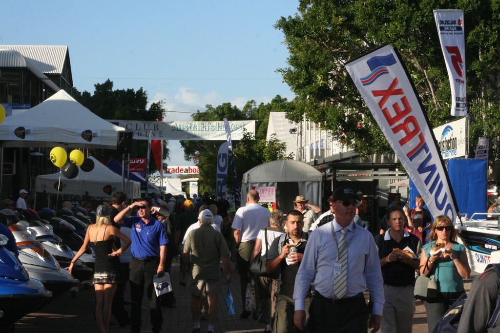 Crowd enjoying the late afternoon sunshine - 2008 Sanctuary Cove International Boat Show photo copyright Powerboat-World.com http://www.powerboat-world.com taken at  and featuring the  class