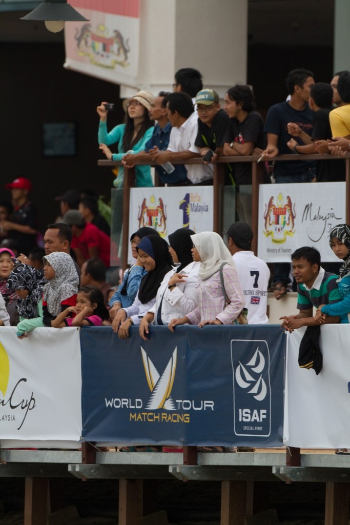 Crowds watch the Monsoon Cup on the water as well as the large screen - Photo by Brendon O'Hagan Subzero photo copyright Gareth Cooke Subzero Images/Monsoon Cup http://www.monsooncup.com.my taken at  and featuring the  class