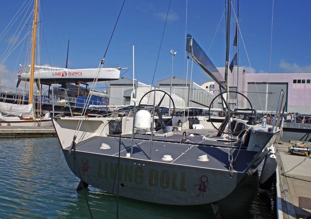 Powerful stern sections on Living Doll, Farr 55, built by Cookson Boats © Richard Gladwell www.photosport.co.nz