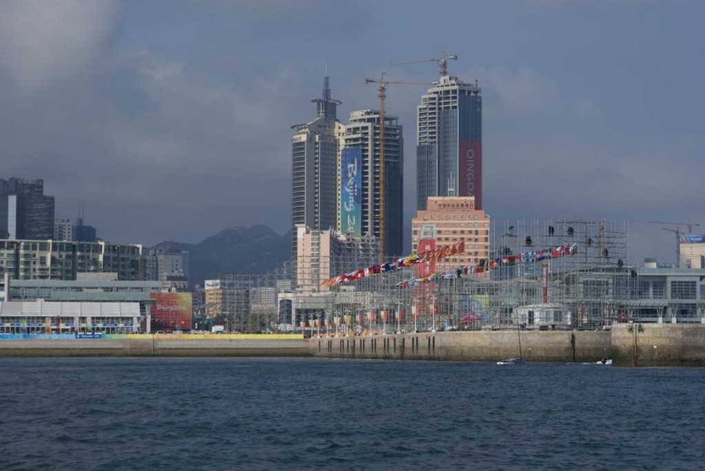 Downtown Qingdao - with still more towers under construction © Richard Gladwell www.photosport.co.nz