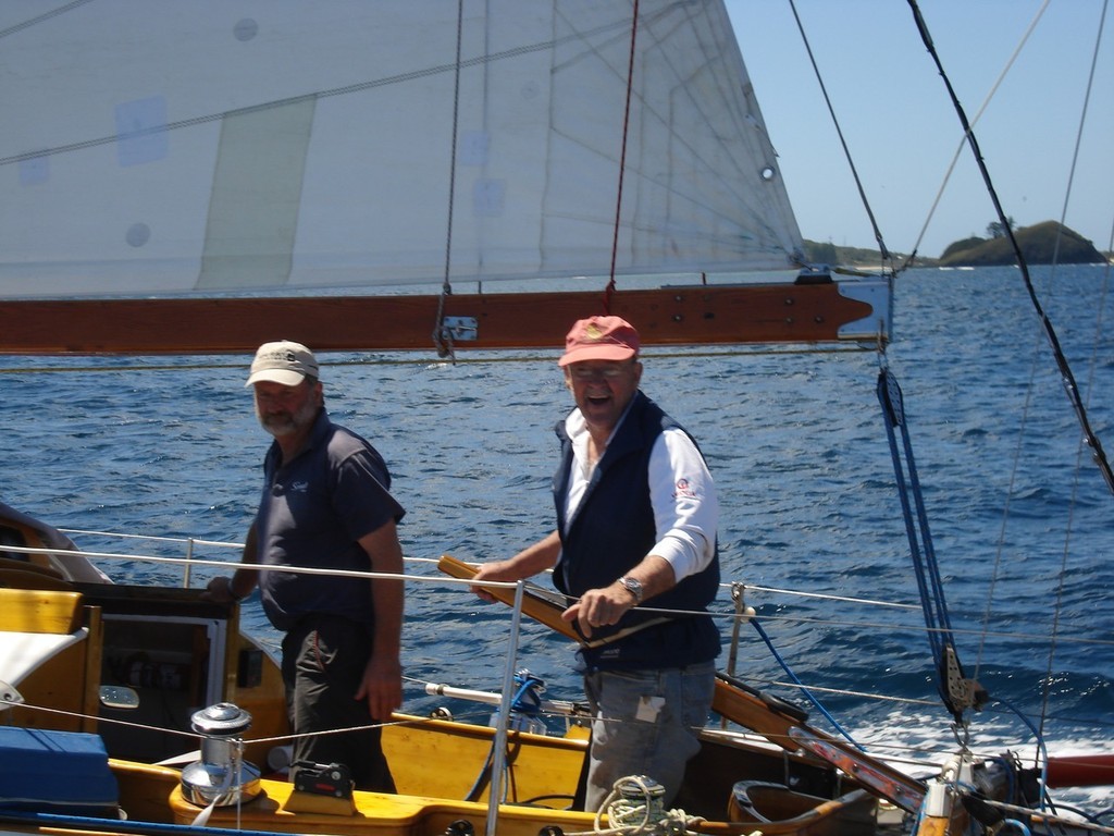 Sanyo Maris crossing the finish line this morning to win the IRC division of the Hempel 35th Gosford - Lord Howe Island Yacht Race photo copyright Mark Greenwood taken at  and featuring the  class