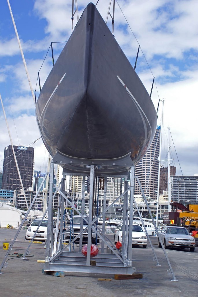 TP 52 Artemis shows off her fine hull lines. © Richard Gladwell www.photosport.co.nz