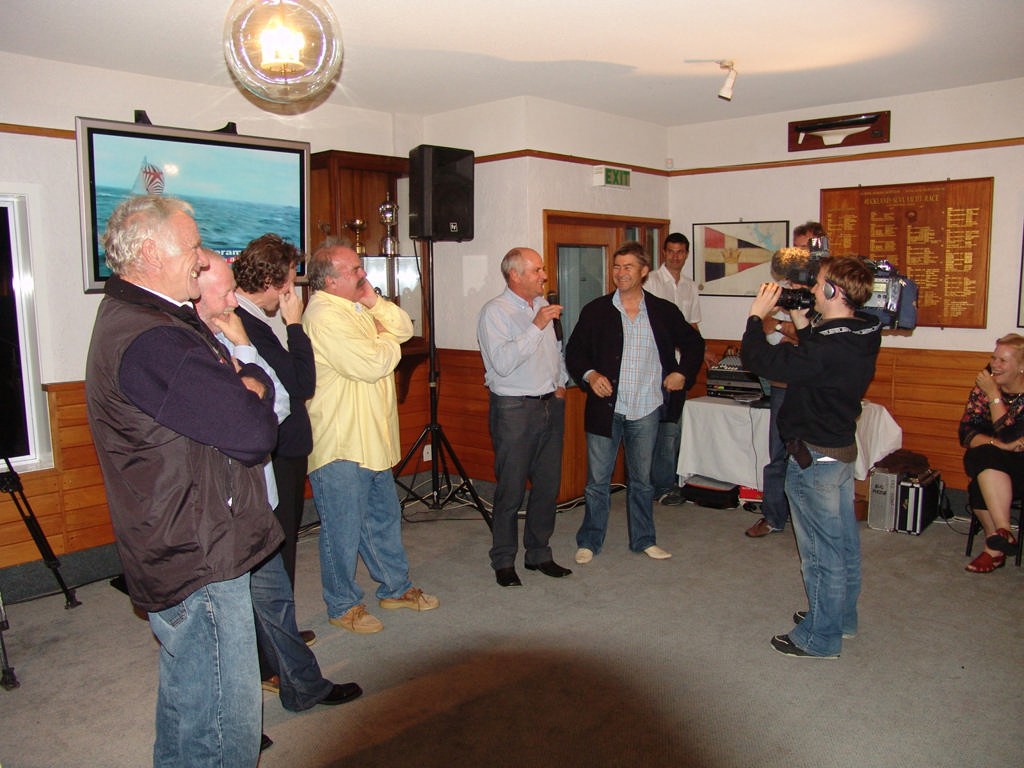 All but three of the surviving Ceramco crew were at the 25 Anniversary of the Ceramco Mast Party.  © Richard Gladwell www.photosport.co.nz