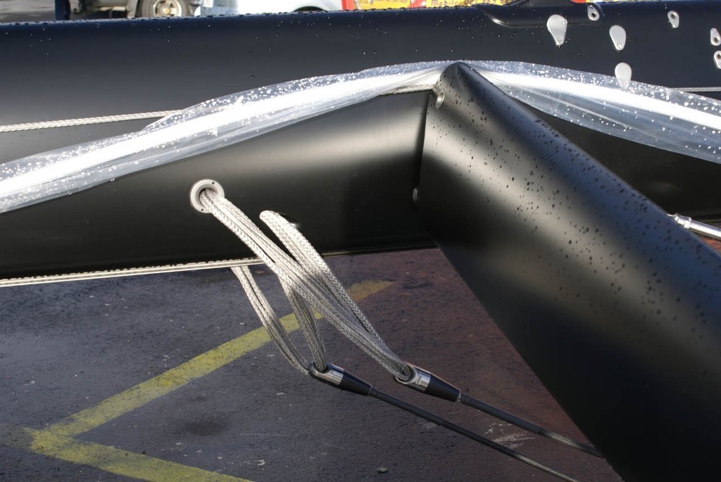 Southern Spars - Beau Geste - backstay attachment (to be enclosed in a cover) © Richard Gladwell www.photosport.co.nz