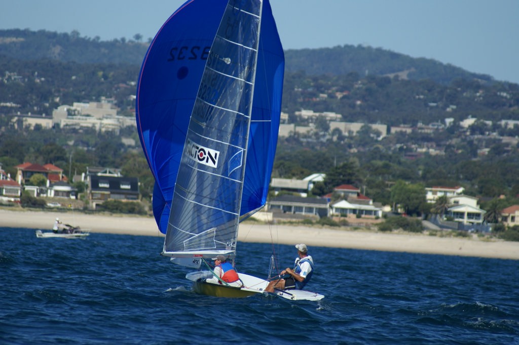 Rosen and Wendrup established a big lead after being the pathfinder in Race 5 of the SAP 505 Worlds  © Sail-World.com /AUS http://www.sail-world.com