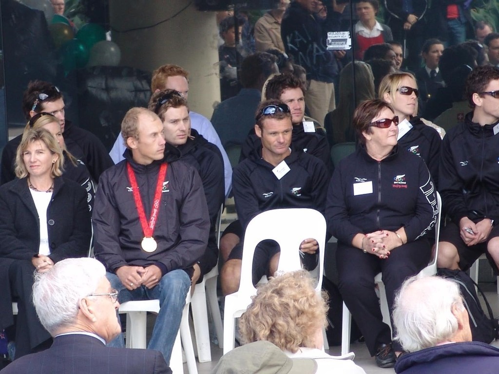 Athletes, coaches and officials at North Shore City welcomes home its Olympians © Richard Gladwell www.photosport.co.nz