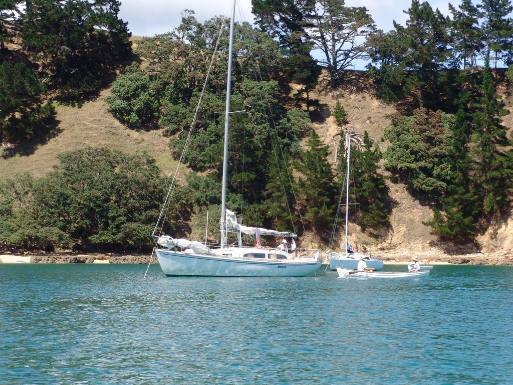 Swing moorings greatly restrict the ability to anchor in popular bays in the Hauraki Gulf. © Richard Gladwell www.photosport.co.nz