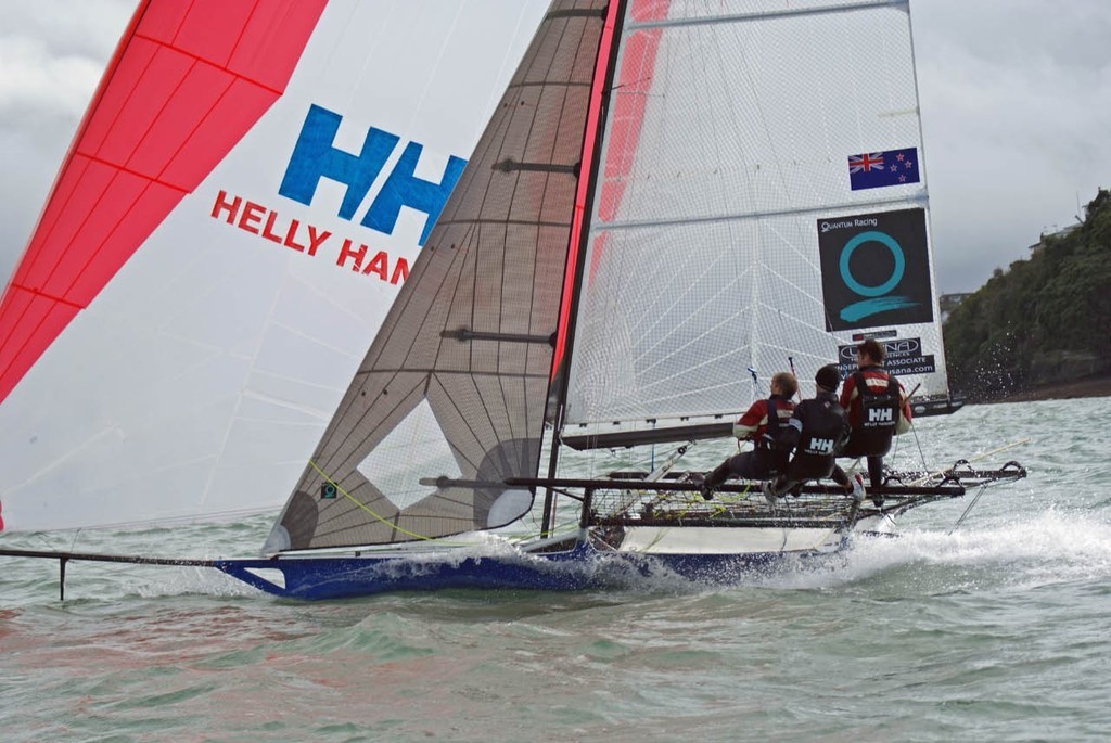 Quantum Sails, 18fters ANZAC Regatta - 26 April - Race 3 © Richard Gladwell www.photosport.co.nz