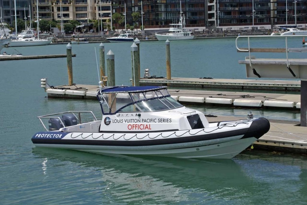 Official boat to be used in the Louis Vuitton Pacific Series - Viaduct Harbour - 19 January 2009 © Richard Gladwell www.photosport.co.nz