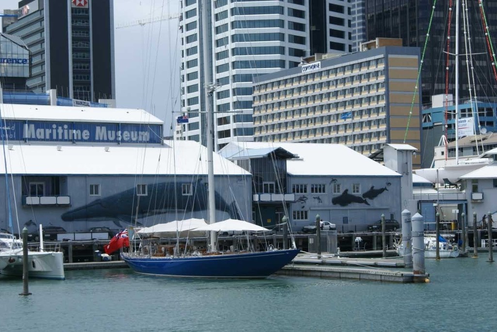 The J Class Endeavour is now being refitted in New Zealand - her first major refit since 1989.  © Richard Gladwell www.photosport.co.nz