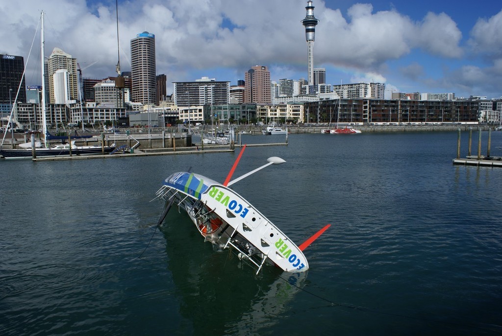 Ecover self-righting test - Auckland's Viaduct Harbour photo copyright Richard Gladwell www.photosport.co.nz taken at  and featuring the  class