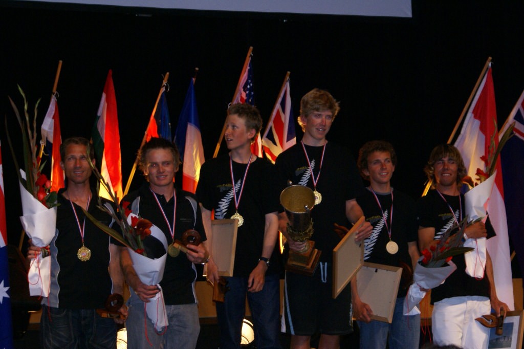 Kiwi medallists at the 2007 420 Open Worlds medal ceremony © Sail-World.com /AUS http://www.sail-world.com