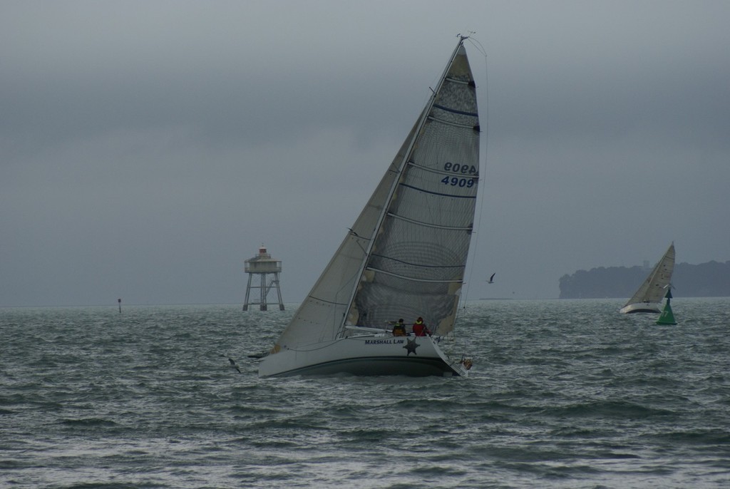 Marshall Law at the start of the Simrad Short handed series, Race 2 © Richard Gladwell www.photosport.co.nz