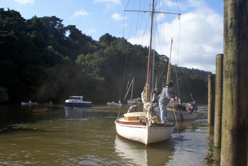 Part of the classic flotilla whicb accompanied the Jane Gifford to Warkworth © Richard Gladwell www.photosport.co.nz