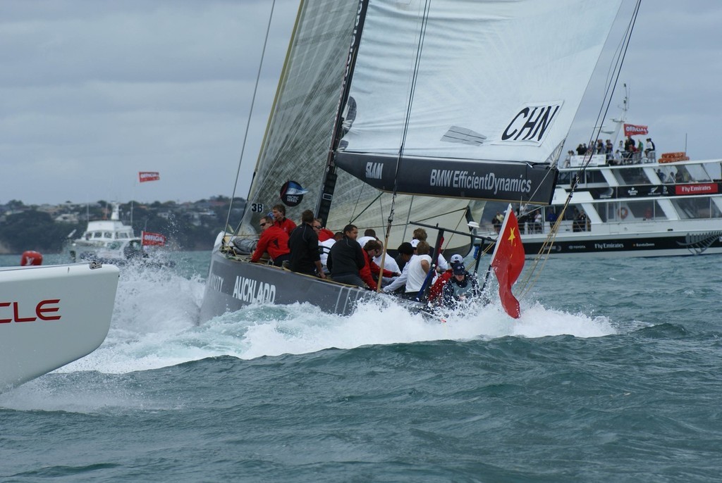 Louis Vuitton Pacific Series - Day 1 - China Team vs K-Challenge photo copyright Richard Gladwell www.photosport.co.nz taken at  and featuring the  class