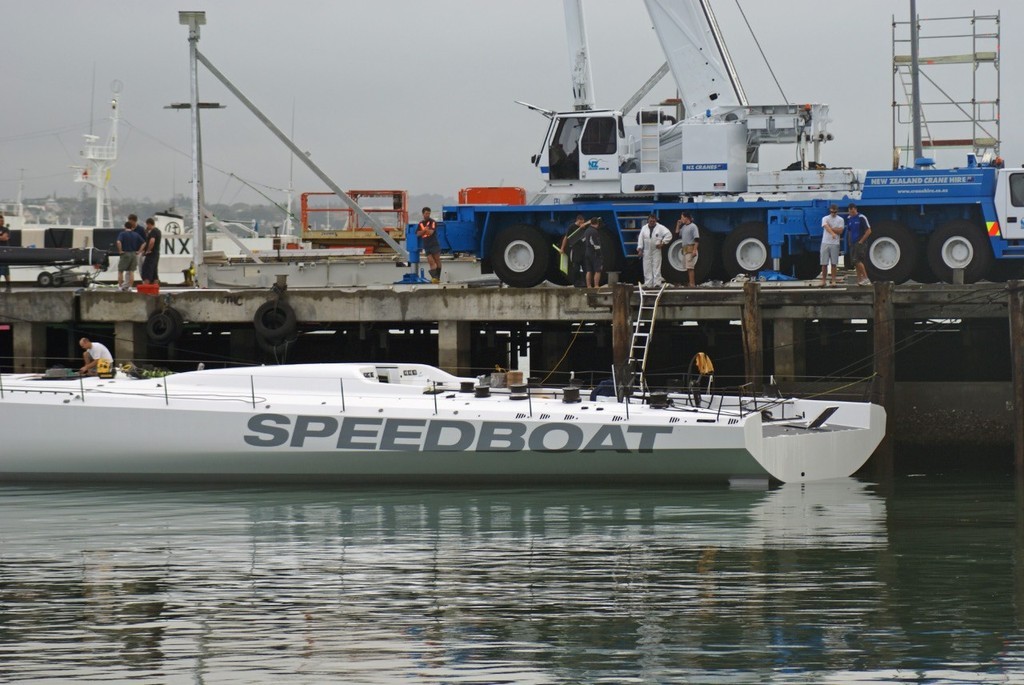 Speedboat - Viaduct Harbour - April 2008 © Richard Gladwell www.photosport.co.nz