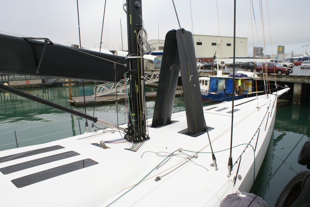 Speedboat - her mast is deck stepped and can be adjusted for rake. © Richard Gladwell www.photosport.co.nz
