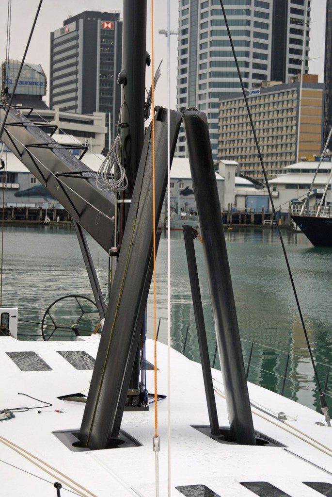 Speedboat has opted for twin lifting daggerboards © Richard Gladwell www.photosport.co.nz