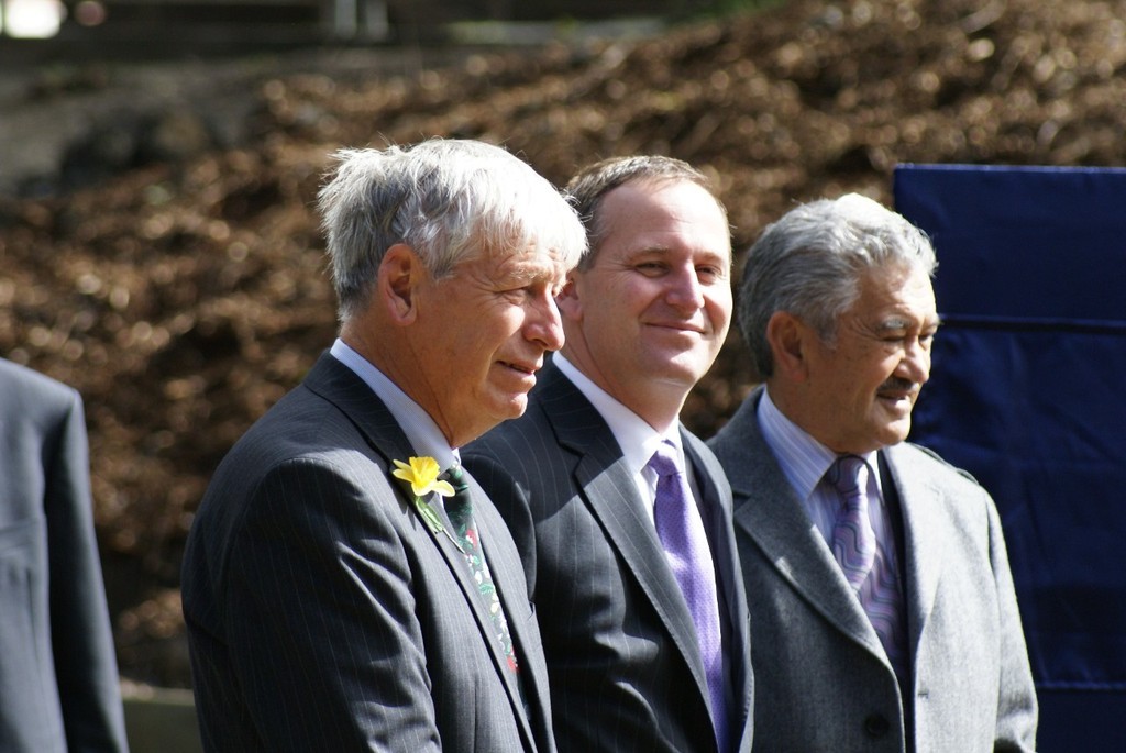 Ralph Roberts and the Prime Minister John Key photo copyright Richard Gladwell www.photosport.co.nz taken at  and featuring the  class