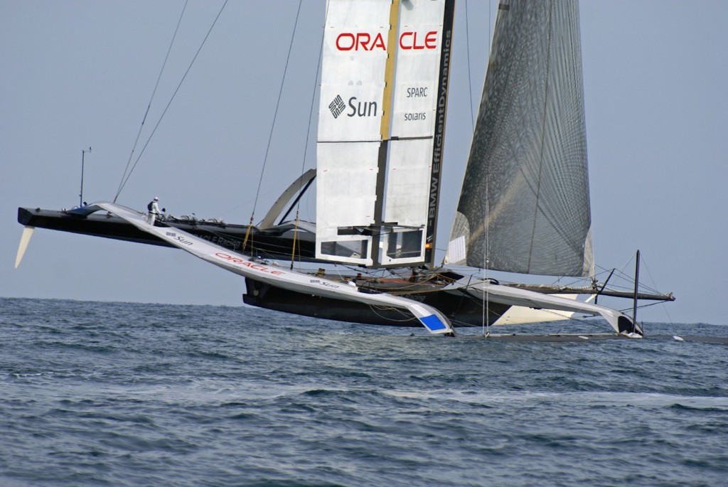 USA-17, early stages of leg 1, Final race, 33rd America’s Cup © Richard Gladwell www.photosport.co.nz