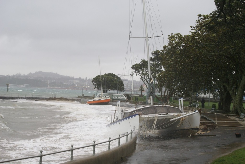 Storm at Devonport YC, 26 July 2008 photo copyright Richard Gladwell www.photosport.co.nz taken at  and featuring the  class