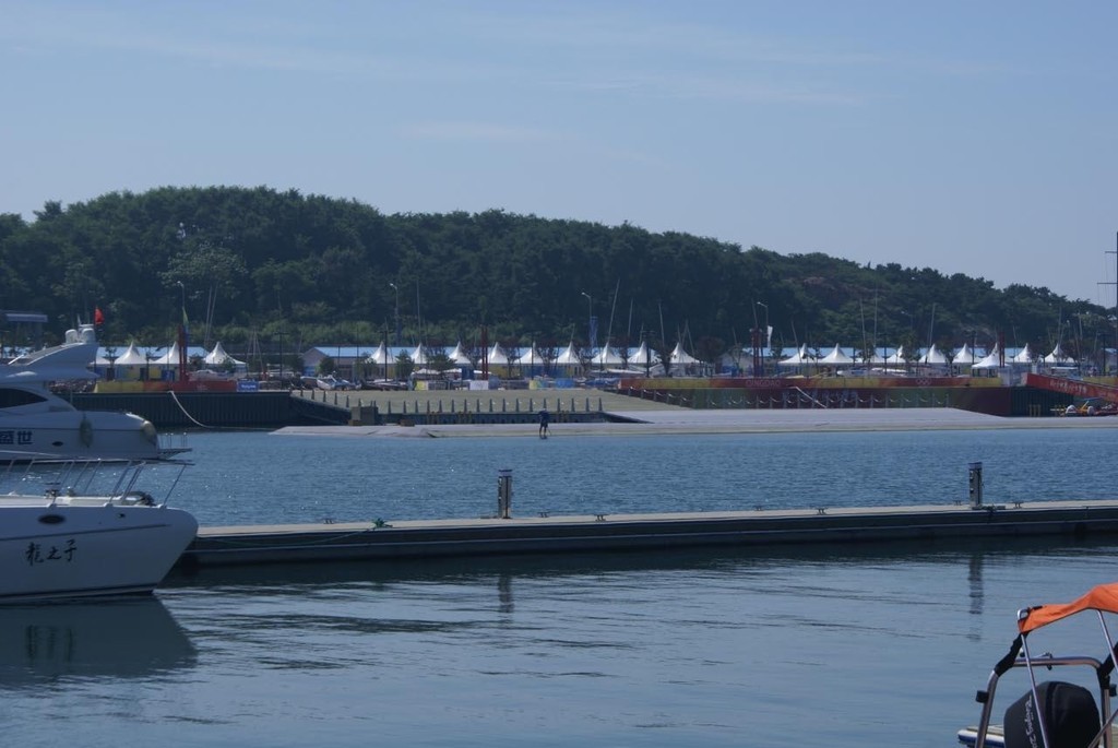 Looking back to the regatta venue - Qingdao walkabout 08 August 2008 © Richard Gladwell www.photosport.co.nz