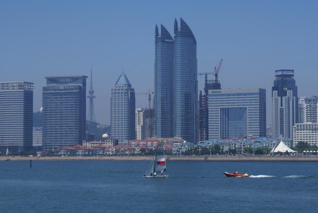 The twin towers of Qingdao © Richard Gladwell www.photosport.co.nz