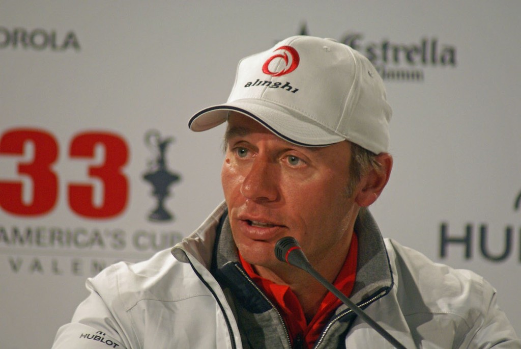 Ernesto Bertarelli, Media Conference, Race 2, 33rd America’s Cup © Richard Gladwell www.photosport.co.nz