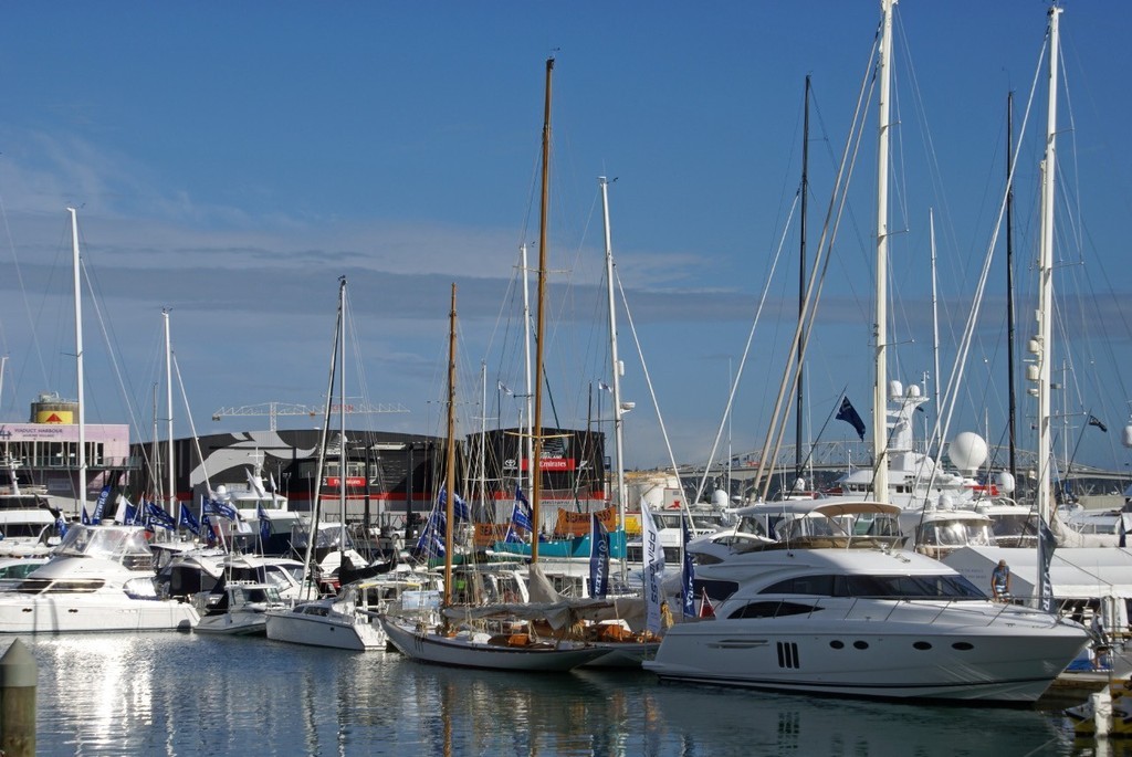 Early morning at the Auckland International Boat Show © Richard Gladwell www.photosport.co.nz