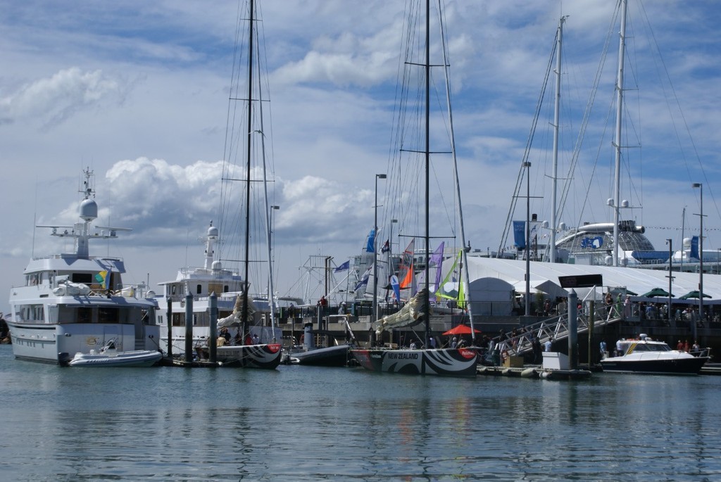 The yachts in the Millennium Cup will be located alongside the competitors in the Louis Vuitton Pacific Series © Richard Gladwell www.photosport.co.nz