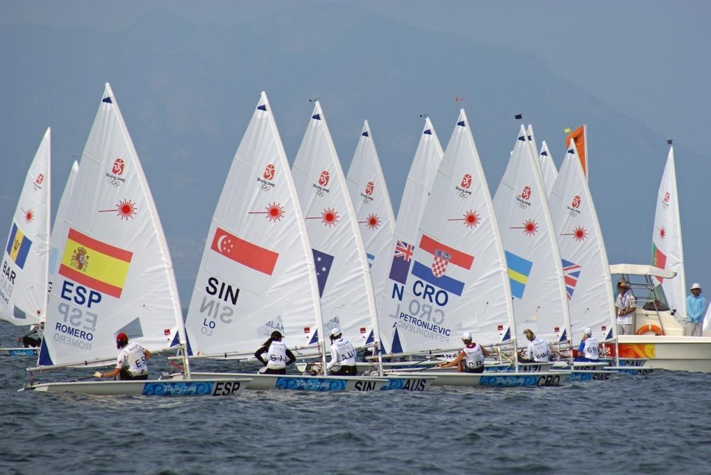 2008 Olympic Regatta - Day 5 - Laser Radial Women - Race 3 photo copyright Richard Gladwell www.photosport.co.nz taken at  and featuring the  class