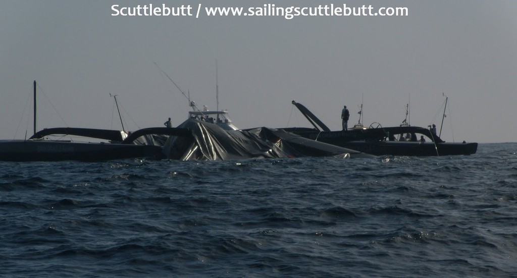 BOR90 dismasted off San Diego 3 November 2009 © Sailing Scuttlebutt.com www.sailingscuttlebutt.com